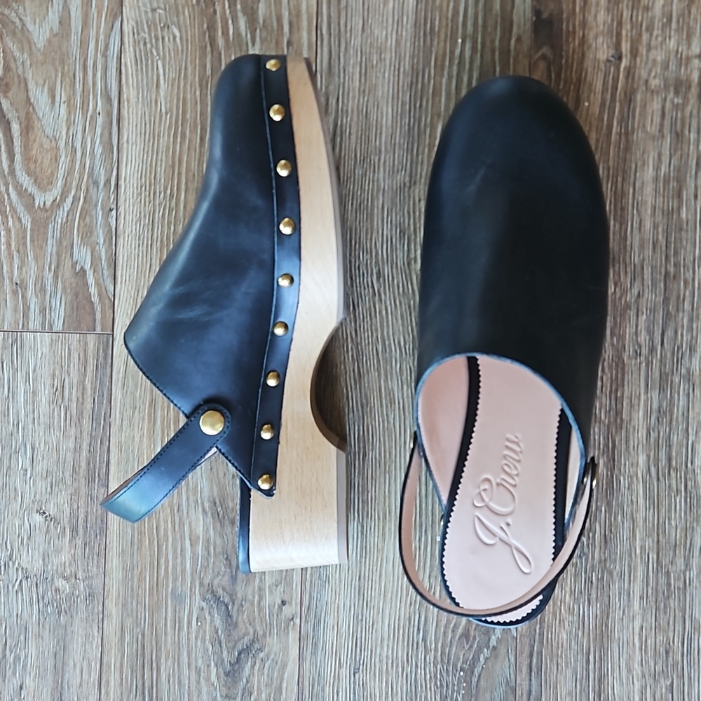 New J Crew Convertible Clogs Black Size 11